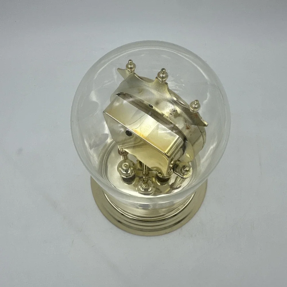 Vintage Chronos Mantel Dome Top Quartz Battery Operated Anniversary Clock EUC